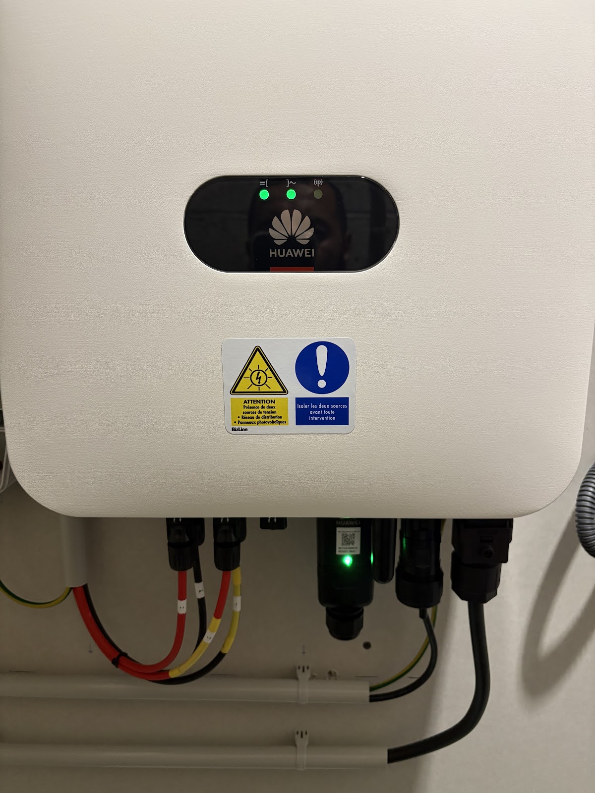 Onduleur solaire installé